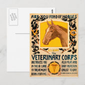 Veterinair Korps Briefkaart (Voorkant / Achterkant)