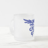 veterinair logo 4 matglas koffiemok (Voorkant links)