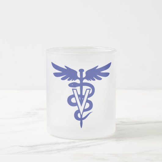 veterinair logo 4 matglas koffiemok (Center)