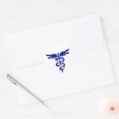 veterinair logo 4 ronde sticker (Envelop)
