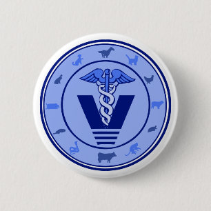 veterinair logo 5 ronde button 5,7 cm