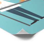 Veterinair Man op blauw met animatie Poster (Hoek)