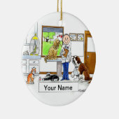 Veterinair - Mannelijk Keramisch Ornament (Rechts)