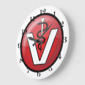 Veterinair medisch symbool grote klok (Hoek)