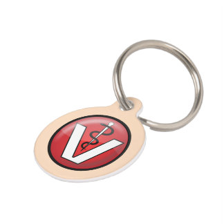 Veterinair medisch symbool huisdierpenning