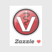 Veterinair Medisch Symbool Sticker (Vel)