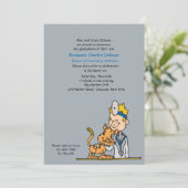 Veterinair met Afstuderen Kat Kaart (Staand voorkant)