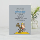 Veterinair met het Afstuderen van de hond Kaart (Staand voorkant)