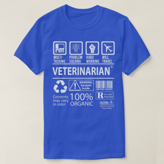 Veterinair multitaskingobject t-shirt (Design voorkant)