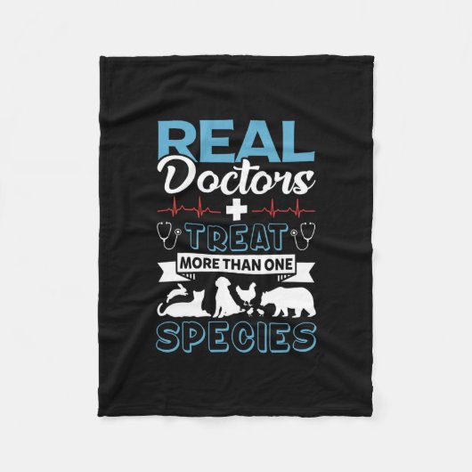 Veterinair ontwerp voor dames en heren Diervoeder Fleece Deken (Voorkant)