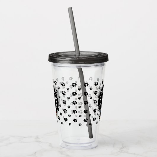 Veterinair Oud Engels Sheepdog Gray 1 Cute Vet Acryl Drinkbeker (Links)