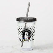 Veterinair Oud Engels Sheepdog Gray 1 Cute Vet Acryl Drinkbeker (Achterkant)