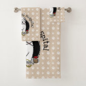 Veterinair Oud Engels Sheepdog Gray 1 Cute Vet Bad Handdoek (Insitu)