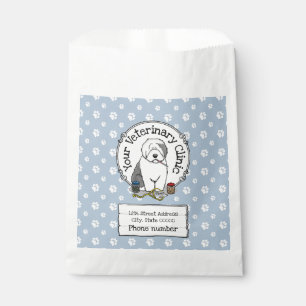Veterinair Oud Engels Sheepdog Gray 1 Cute Vet Bedankzakje