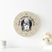 Veterinair Oud Engels Sheepdog Gray 1 Cute Vet Grote Klok (Huis)