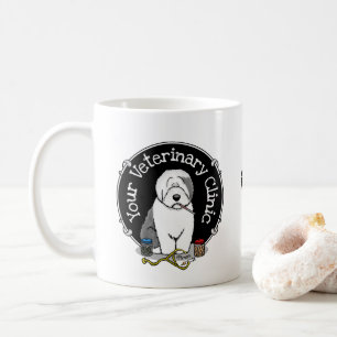 Veterinair Oud Engels Sheepdog Gray 1 Cute Vet Koffiemok