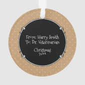 Veterinair Oud Engels Sheepdog Gray 1 Cute Vet Ornament (achterkant)