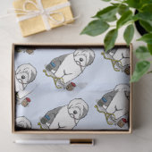 Veterinair Oud Engels Sheepdog Gray 1 Cute Vet Tissuepapier (Geschenk)