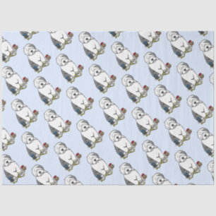 Veterinair Oud Engels Sheepdog Gray 1 Cute Vet Tissuepapier