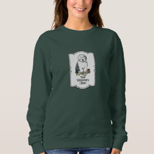 Veterinair Oud Engels Sheepdog Gray 1 Cute Vet Trui