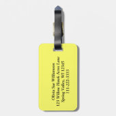 Veterinair - Paw Prints op mijn hart #2 Bagagelabel (Achterkant verticaal)