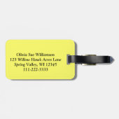 Veterinair - Paw Prints op mijn hart #2 Bagagelabel (Achterkant horizontaal)