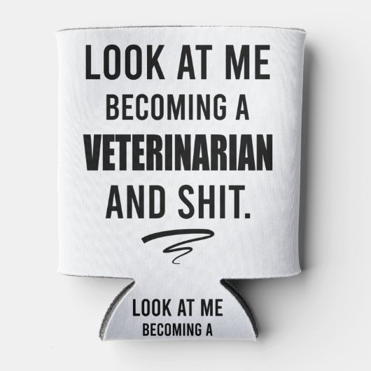 Veterinair Shirt Funny Vet Afstuderen Gift Shirt Blikjeskoeler (Voorkant)