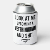 Veterinair Shirt Funny Vet Afstuderen Gift Shirt Blikjeskoeler (Blikje Achterkant)