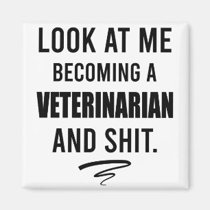Veterinair Shirt Funny Vet Afstuderen Gift Shirt Magneet