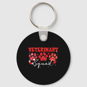 Veterinair Squad Fun Hondenpoten Vet Tech Valentij Sleutelhanger