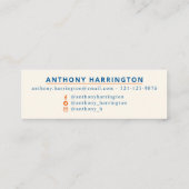 Veterinair symbool Afstuderen Mini Visitekaartje (Achterkant)