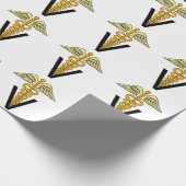 Veterinair symbool cadeaupapier (Hoek)