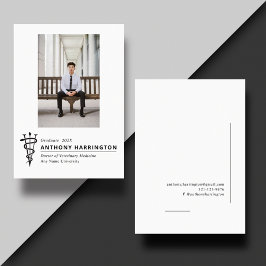 Veterinair symbool Foto Wit Zwart Aankondiging