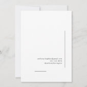 Veterinair symbool Foto Zwart Wit Aankondiging (Achterkant)