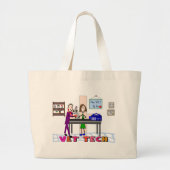 Veterinair technicus grote tote bag (Voorkant)