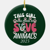 Veterinair technicus keramisch ornament (Achterkant)