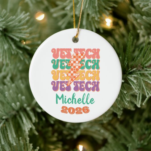 Veterinair technicus keramisch ornament (Boom)
