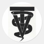Veterinair technicus ronde sticker (Voorkant)
