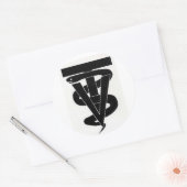 Veterinair technicus ronde sticker (Envelop)