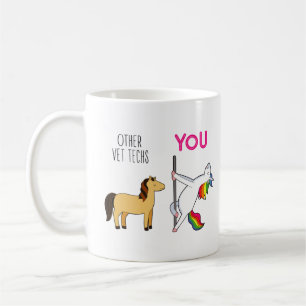 Veterinair technicus Unicorn Funny Vet Tech Koffiemok