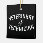 Veterinair technicus | Vet Tech Paw Stethoscoop Keramisch Ornament (Links)