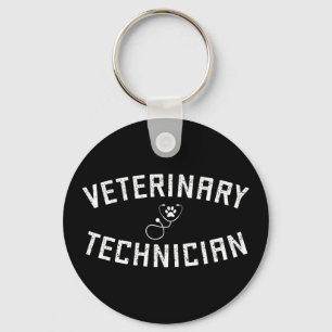 Veterinair technicus   Vet Tech Paw Stethoscoop Sleutelhanger