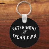 Veterinair technicus | Vet Tech Paw Stethoscoop Sleutelhanger (Voorkant)