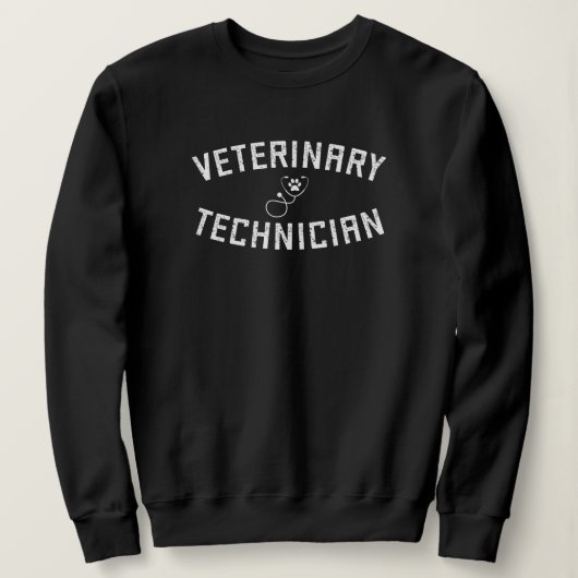 Veterinair technicus | Vet Tech Paw Stethoscoop Trui (Design voorkant)