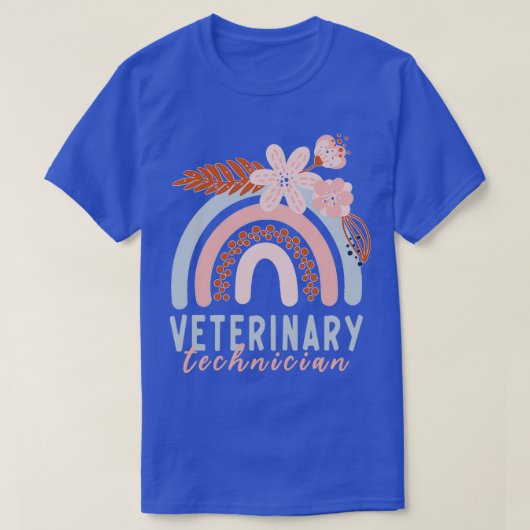 Veterinair technicus Vet Tech Veterinarian Rainbo T-shirt (Design voorkant)