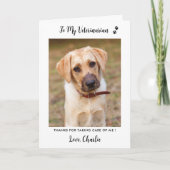 Veterinair veterinair gepersonaliseerde foto van P Bedankkaart (Voorkant)