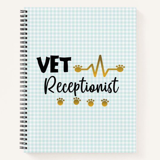 Veterinair veterinair receptionist Veterinair dier Notitieboek (Voorkant)