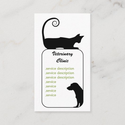 Veterinair Visitekaartje (Voorkant)