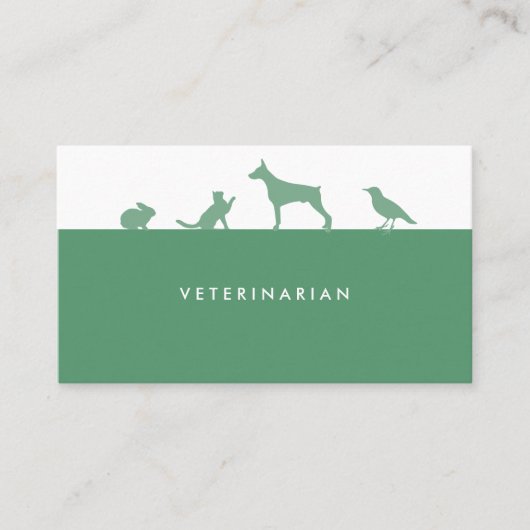 Veterinair visitekaartje (Voorkant)