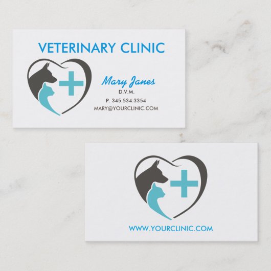 Veterinair Visitekaartje (Voorkant / Achterkant)
